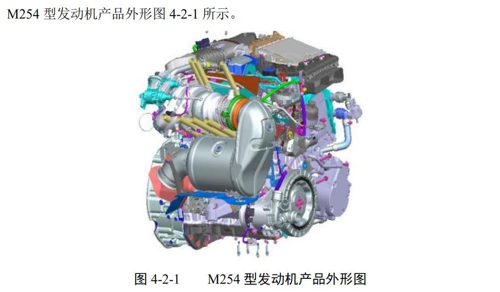 北京奔驰此前公布的m254发动机模型