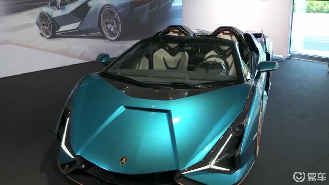 兰博基尼sianroadster,搭载v12发动机,史上最完美的敞篷跑车_易车视频