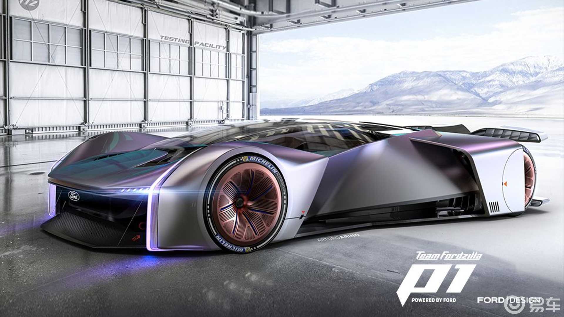 福特p1概念车,一款只存在于虚拟世界的超级跑车