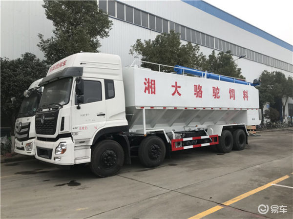 湖南东风散装饲料运输车 东风天龙饲料车