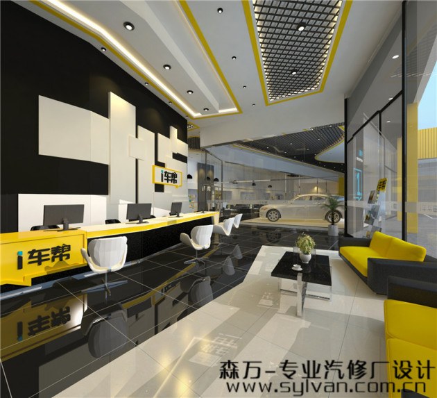 汽修厂与4s店,差了形象设计,丢了不少收益!