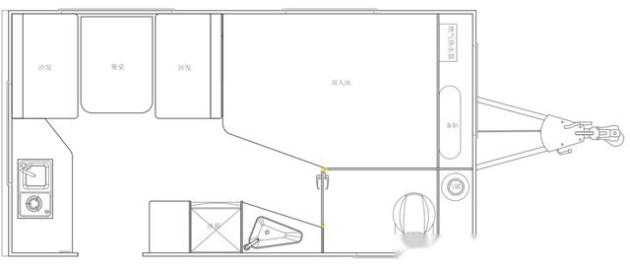 拓家拖挂房车,外观简约却内有"乾坤",豪华配置睡卧充足
