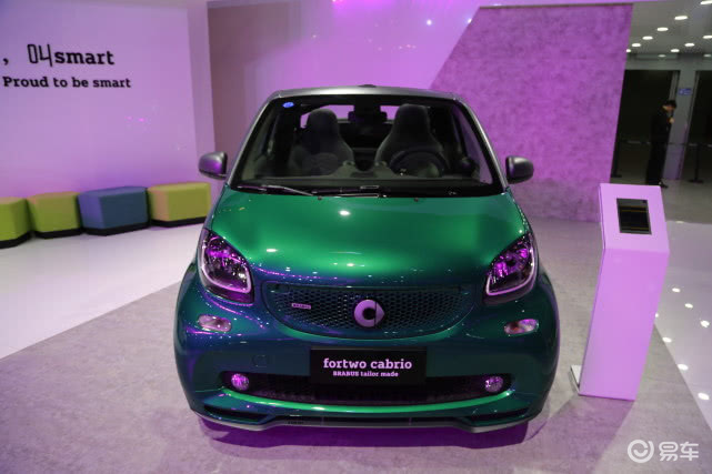 奔驰smart fortwo cabrio,车展实拍!