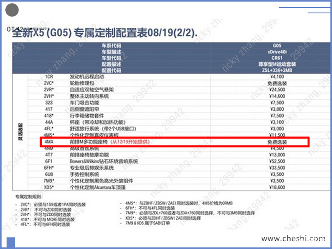 宝马新款x5配置曝光 增3种内饰选装最高5万元