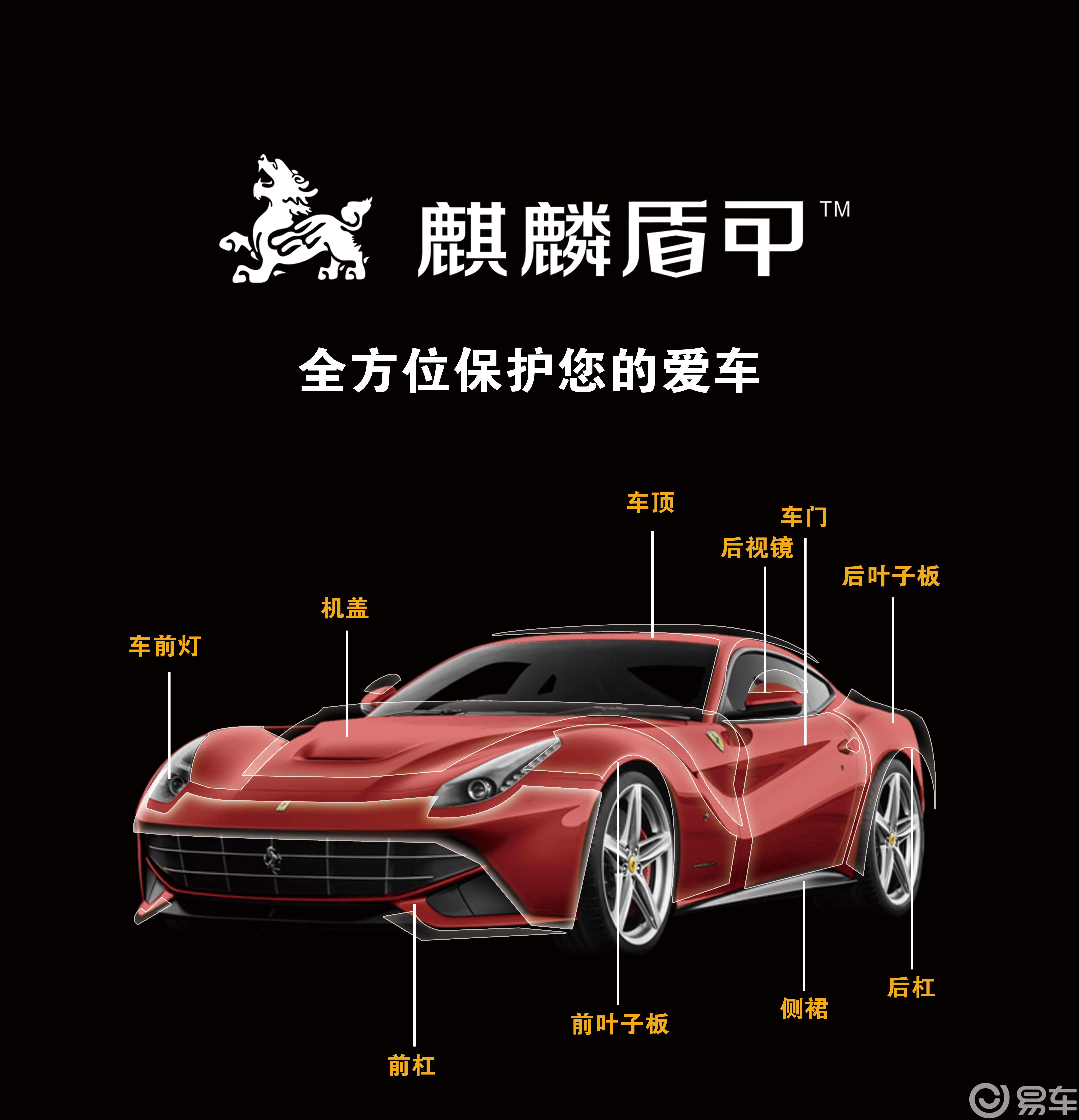 麒麟盾甲隐形车衣上身奥迪a8l