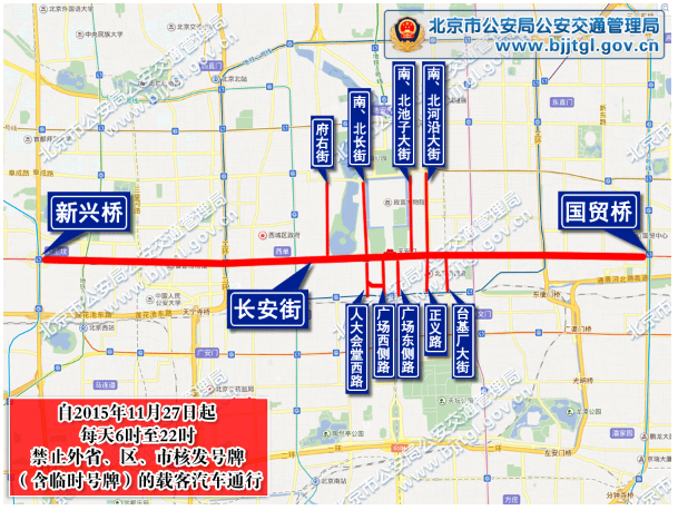 【外地车进入北京二环长安街要限行,纯电动车