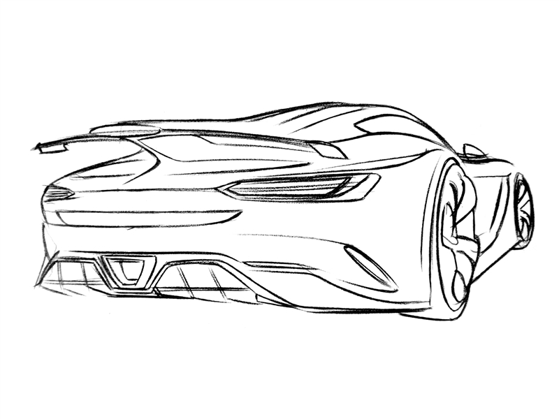 放弃鸥翼的新选择 奔驰amg超级跑车效果图