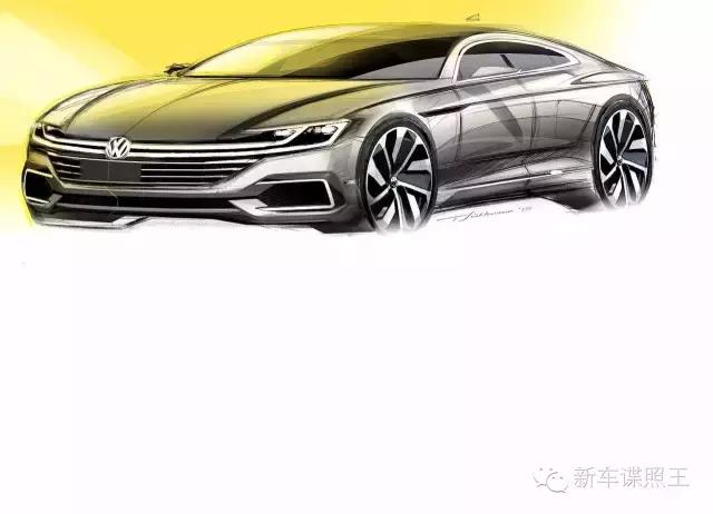 大众cc继任车型设计草图曝光!或定名arteon