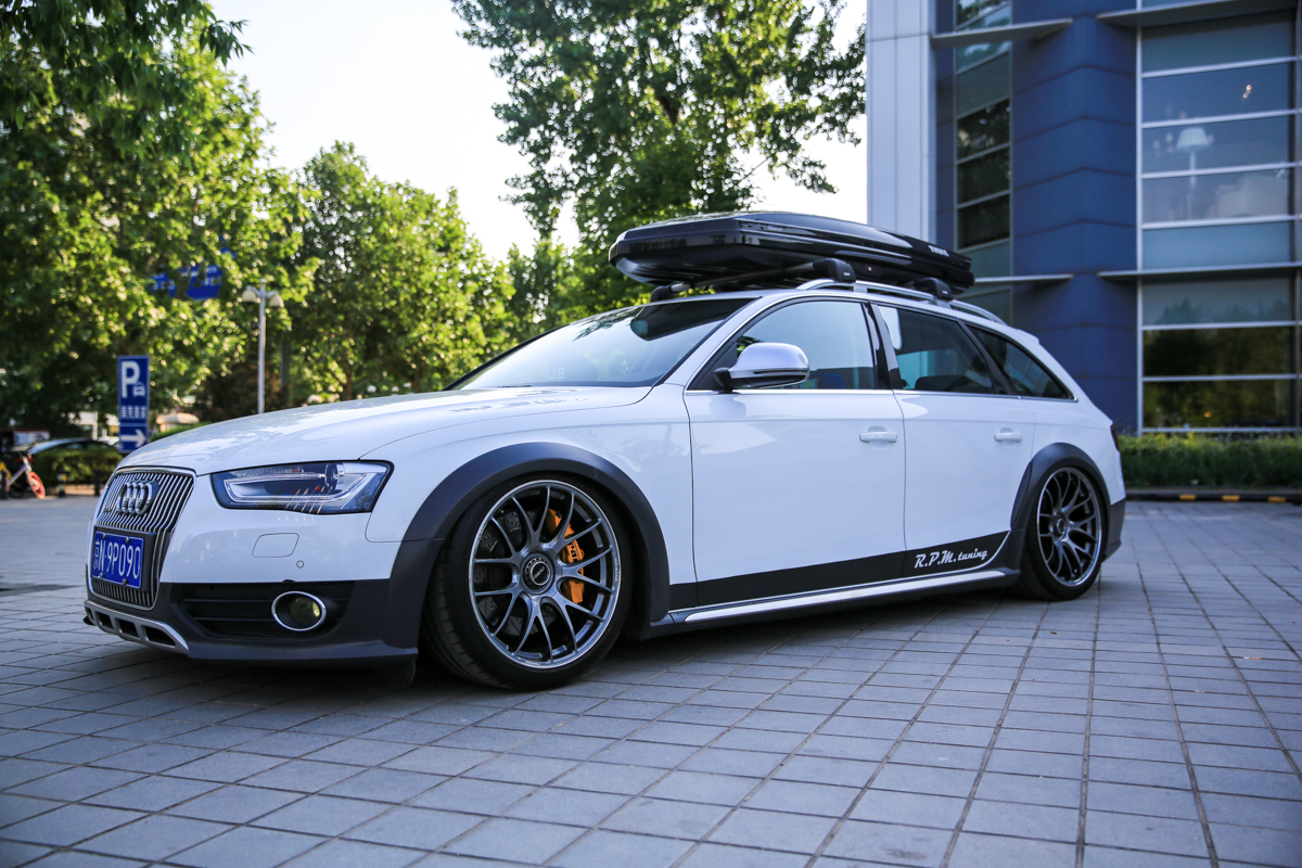 实拍 改装奥迪a4 allroad 真的很低