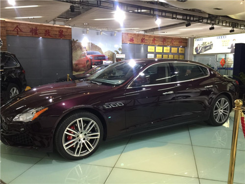 2017款美规版玛莎拉蒂四驱总裁酒红色北京现车