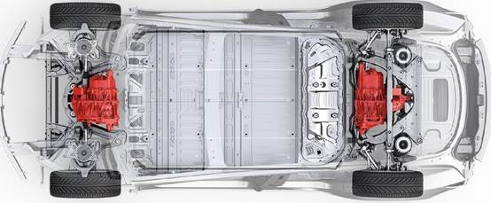 特斯拉双电机版Model 3动力系统设计图曝光_易车号_易车网