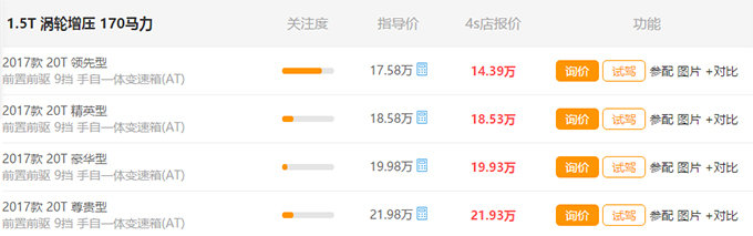 9AT的轿车不错 可惜有两款你还买不到-图1