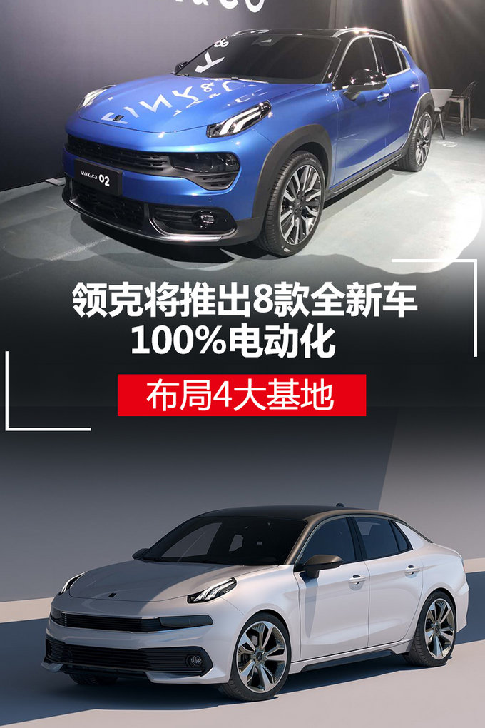 领克将推出8款全新车 100%电动化/布局4大基