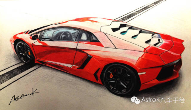 那些年我画过的蛮牛:兰博基尼aventador lp700