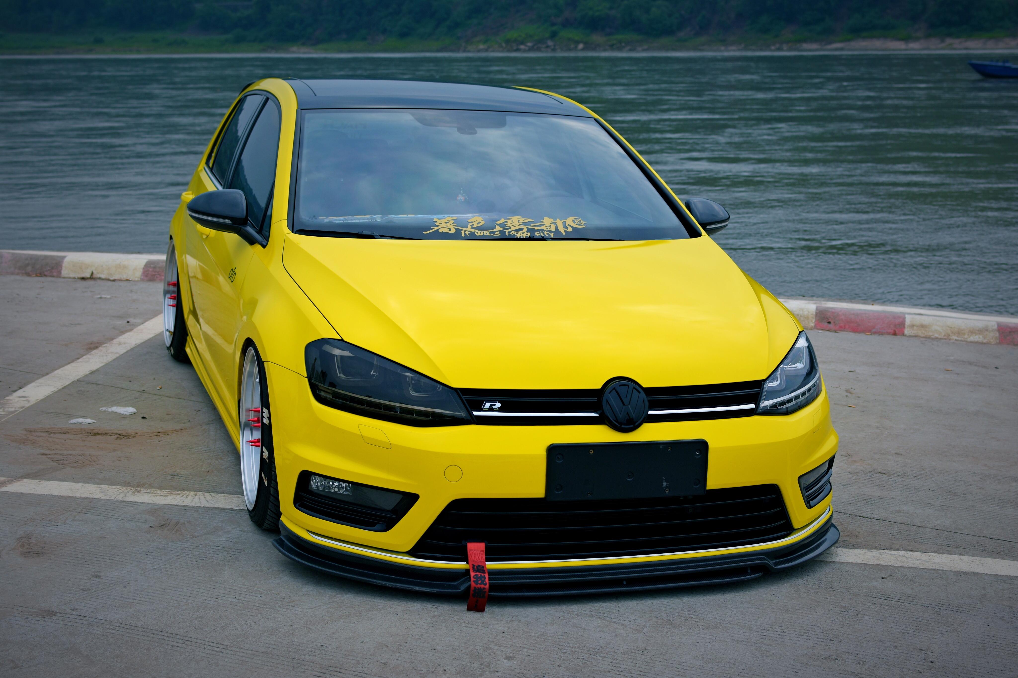 天生不凡的7代高尔夫,却被山城车友打造成了低趴小黄车!