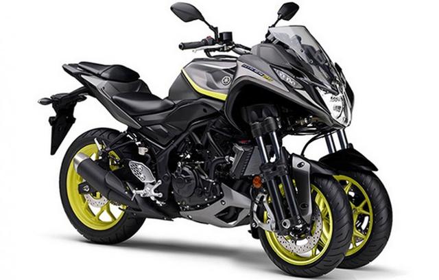 雅马哈NIKEN倒三轮摩托车MT-03版，小号“双剑”