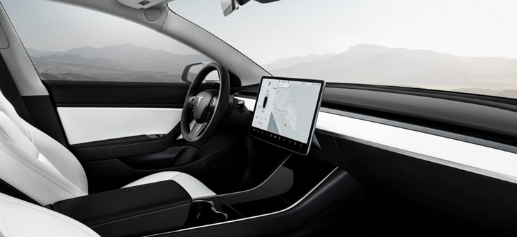 双电机特斯拉model 3白色内饰版需额外付费1500美元