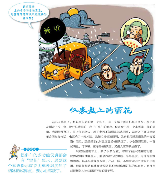 仪表突现雪花标志,警示还是危险 -新宝来用车安全问答高清图片