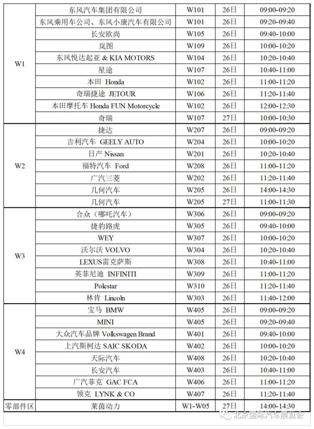 2020车展时间表,2020车展时间表郑州