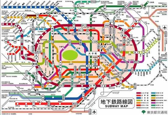 盘点各国治堵方法:东京轨道交通四通八达
