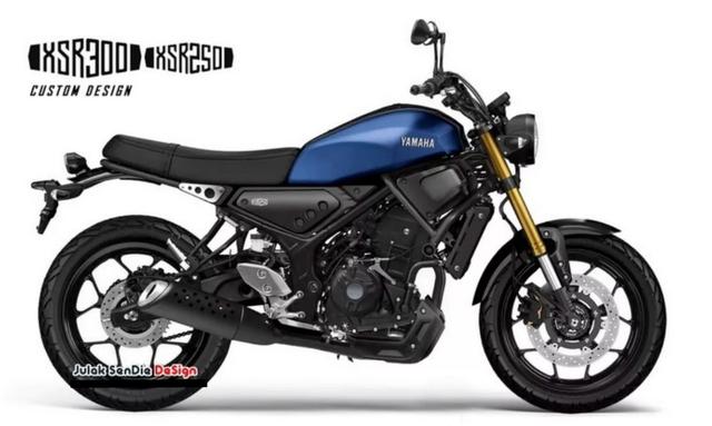 雅马哈XSR250/300设计渲染图曝光,和本田NEOCB捉对厮杀