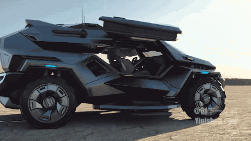 由milen ivanov设计" armortruck"超级科幻未来装甲车suv.
