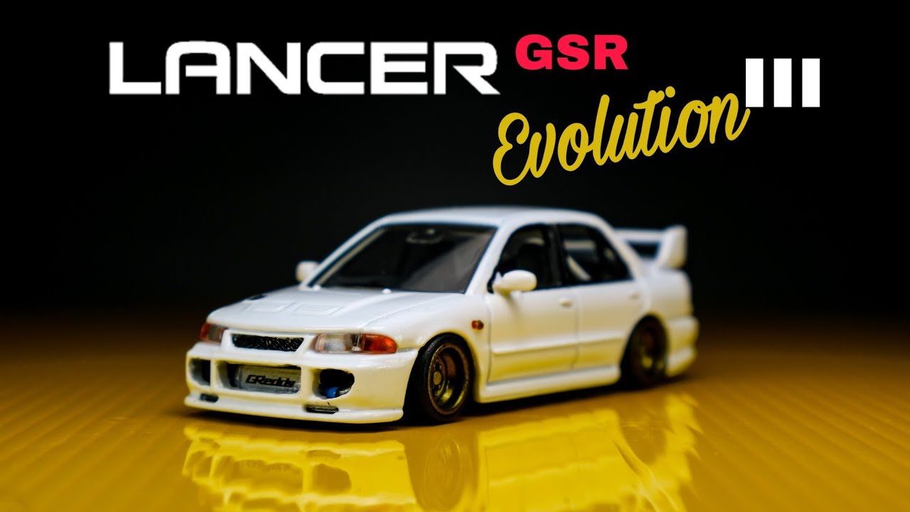 模型制造:超还原三菱 lancer gsr,做的太精细了