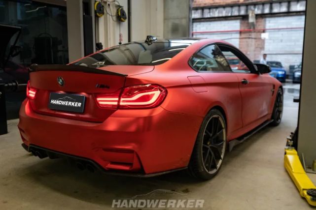 bmw f82 m4 x eventuri进气 "红色动力"光彩炫目