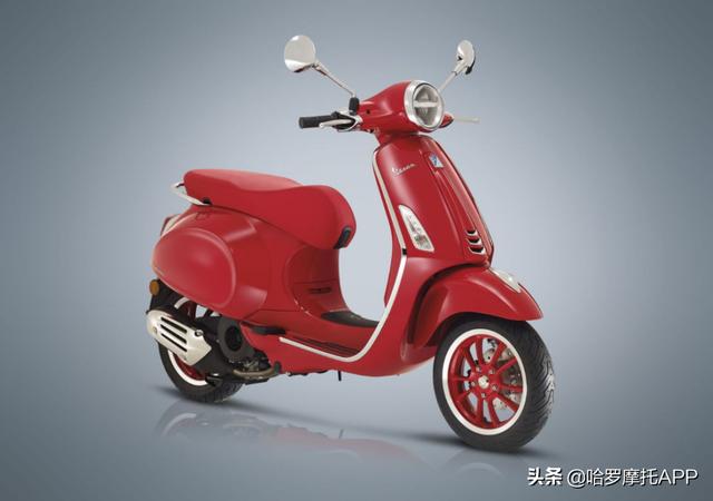 vespa150中国红特别版发布比亚乔旗下全系车型展出