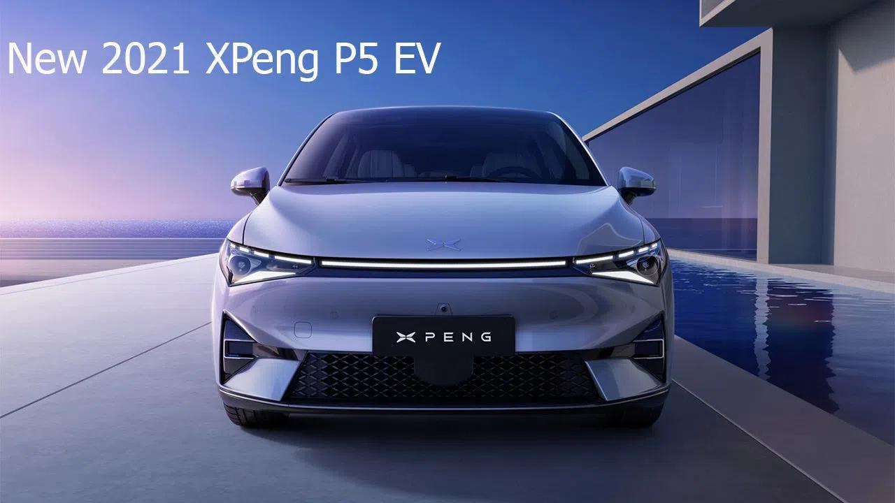 2021款小鹏新车p5,电动汽车对标特斯拉,外形内饰展示