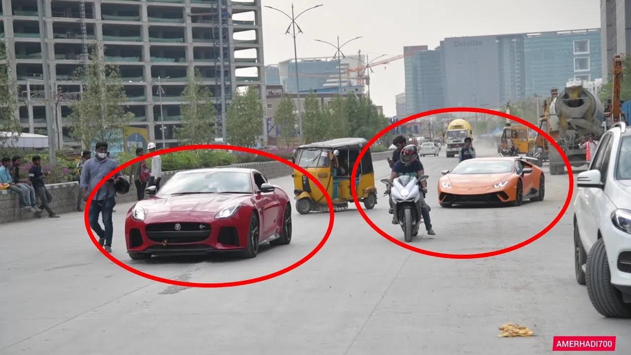 印度街拍超级跑车,豪车比想象中的多得多