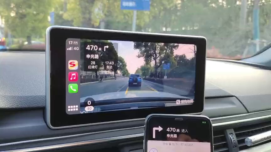 利用行车记录仪和carplay实现实景ar导航功能