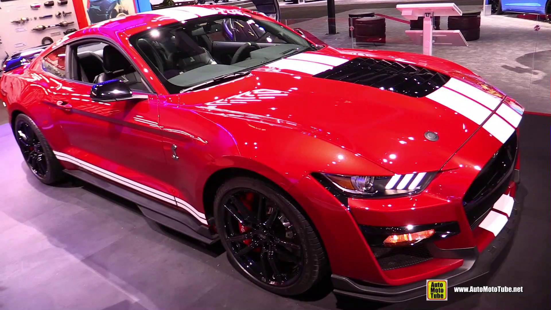2020款福特野马谢尔比gt500出现在车展,绕车实拍展示外观内饰