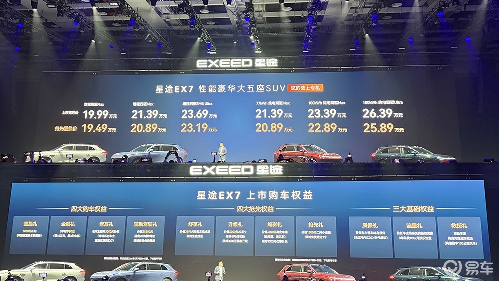 “陆上专机”星途EX7 20万级的中大型新能源SUV