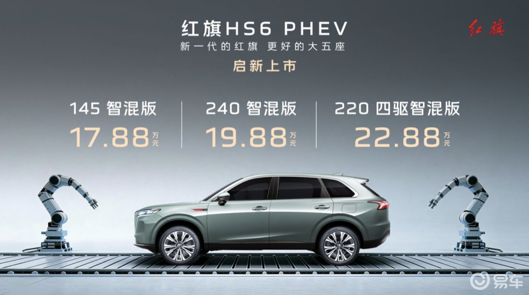 无需妥协,红旗HS6 PHEV重塑大五座SUV价值标杆