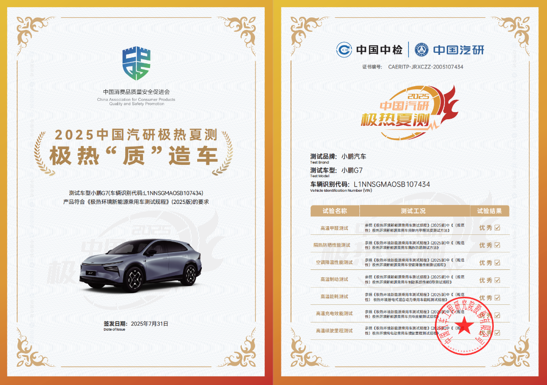 2025中国汽研极热夏测结果发布 聚焦汽车高温健康与安全