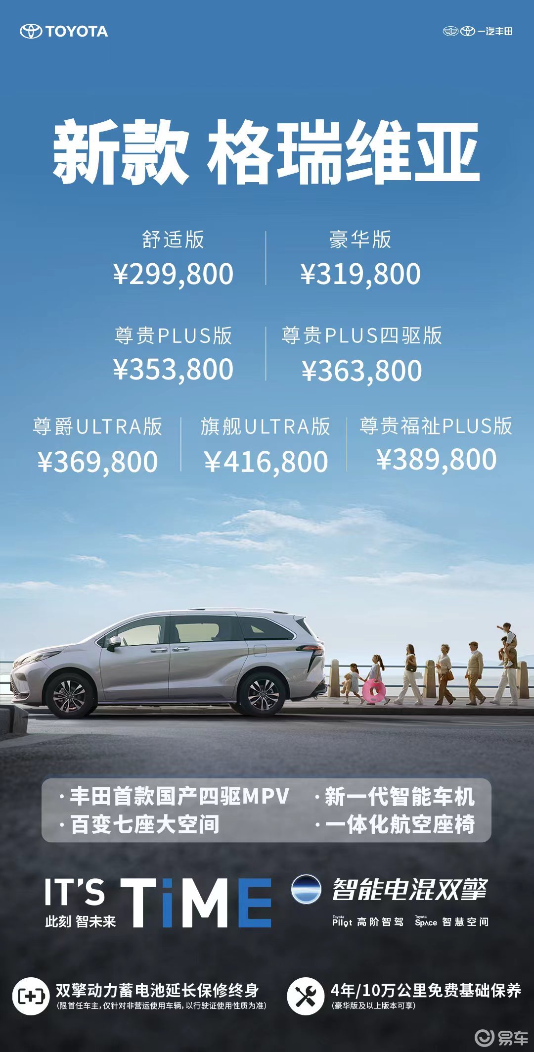 四驱系统加持！新款格瑞维亚正式上市