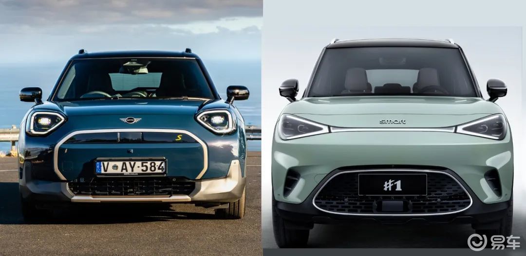 纯电SUV：smart精灵#1对比MINI ACEMAN
