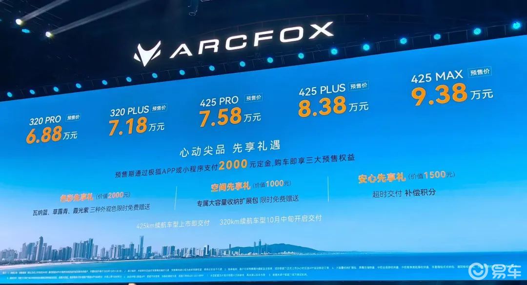 极狐T1预售价6.88-9.38万元，这谁受得了？