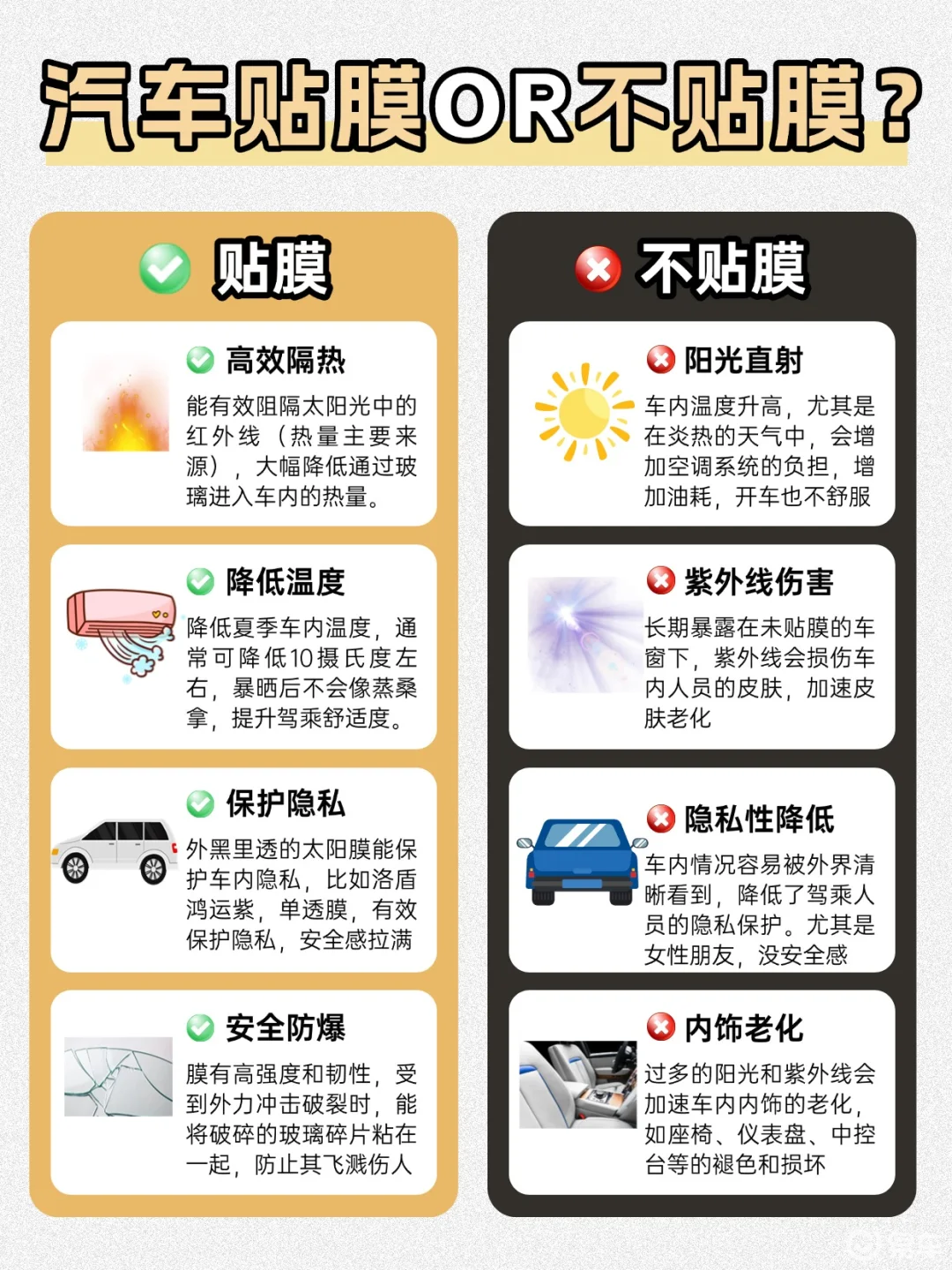 汽车贴膜还是不贴膜？看完不再纠结！