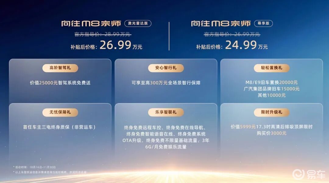 【E汽车】传祺向往M8车系全新车型—向往M8宗师正式上市