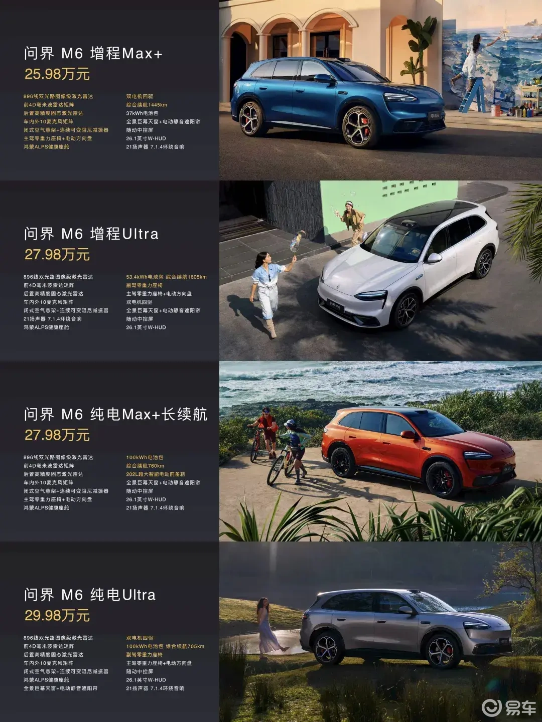 问界M6上市，售价25.98-29.98万元