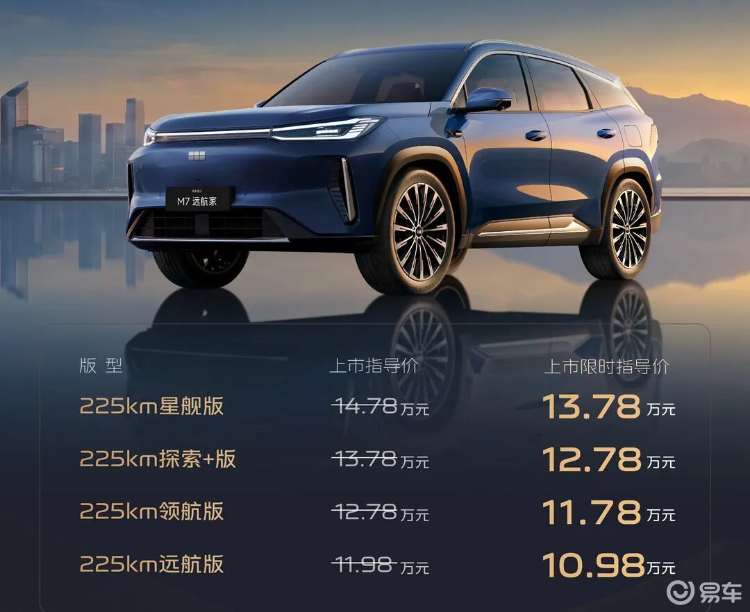 200万辆之际银河M7限时10.98万起 十万级再添悍将