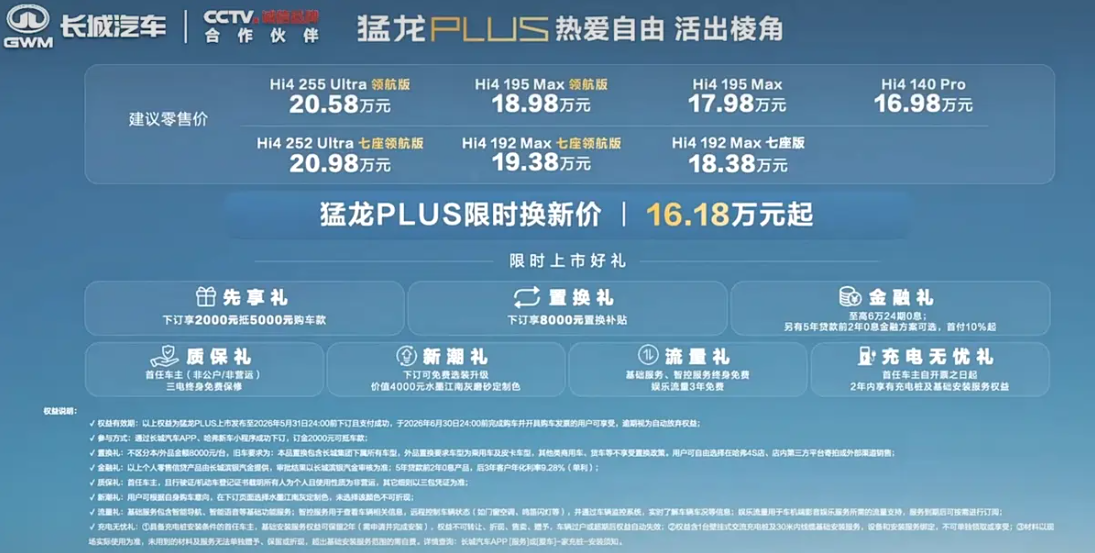 大空间+真四驱+长续航|哈弗猛龙PLUS正式登场