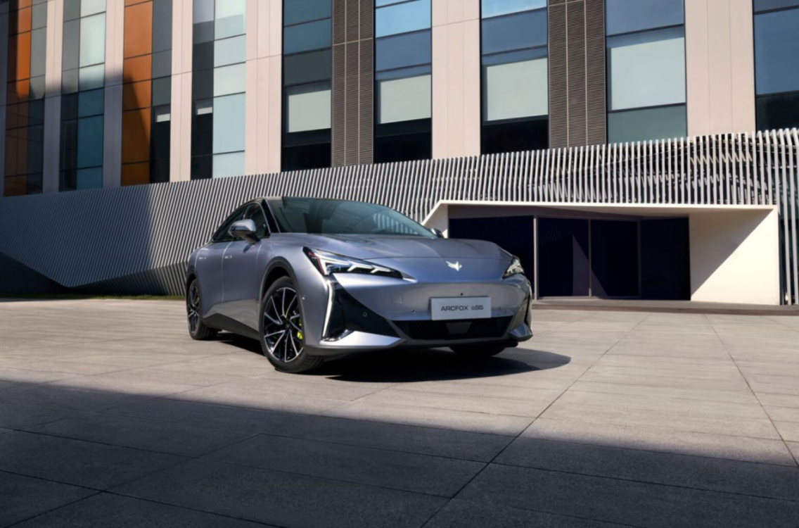 A sports car on the runwayLow confidence description has been generated automatically.