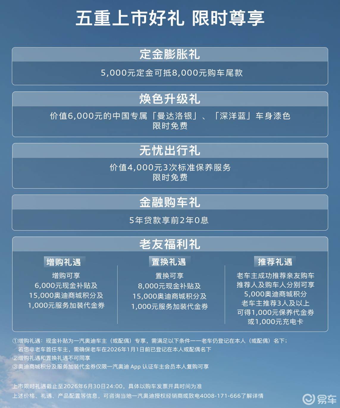全新奥迪A6L起售32.29万,再次杀穿豪华行政底价