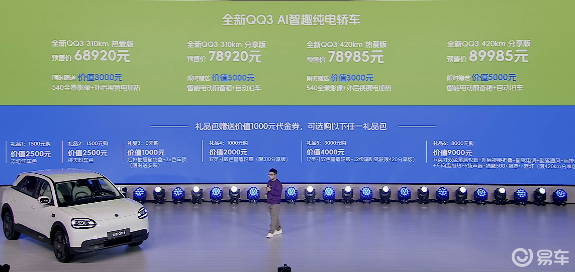 盲订6.1万台！全新QQ3拉萨长测封神，预售价香不香？