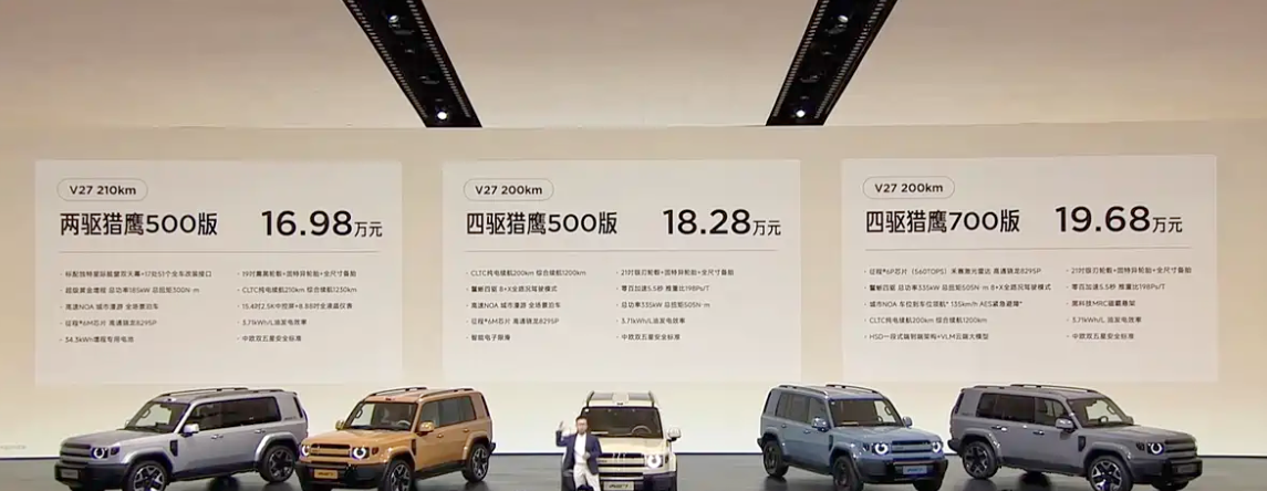 16.98万起！ iCAR V27上市，没大梁也能越野？