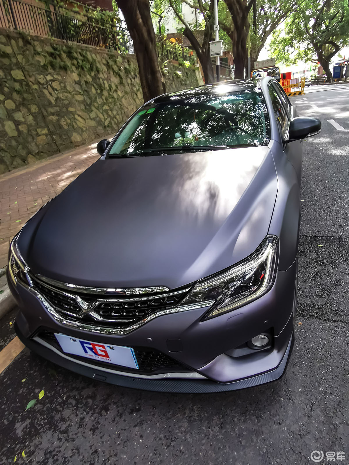 锐志车身改色钛金夜幕灰 rg瑞集改色膜深圳龙华加盟