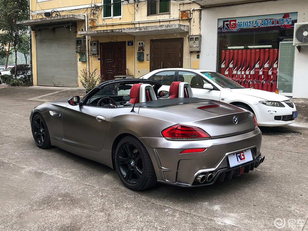 宝马z4车身改色电光战斗灰 rg瑞集改色膜浙江永康店出品